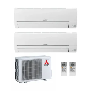 ​Mitsubishi Electric HR duo split systeem 2x 2,5 kW (2HA40VF + 2x HR25)