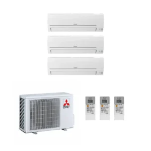 Mitsubishi Electric HR trio split systeem 3x 2,5 kW (3HA50VF + 3x HR25)